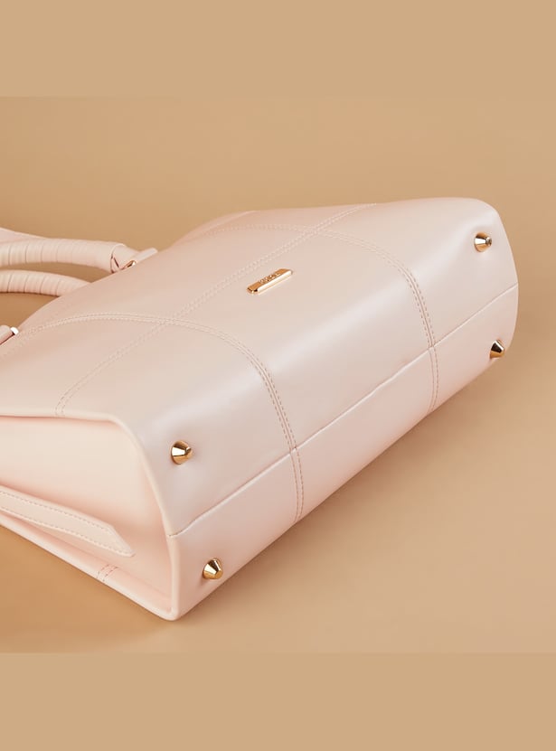 CODE Solid Handheld Bag with Dog Charm