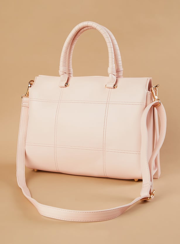 CODE Solid Handheld Bag with Dog Charm