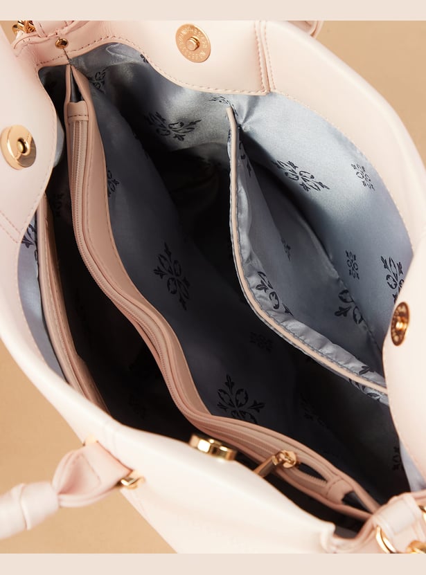 CODE Solid Handheld Bag with Dog Charm