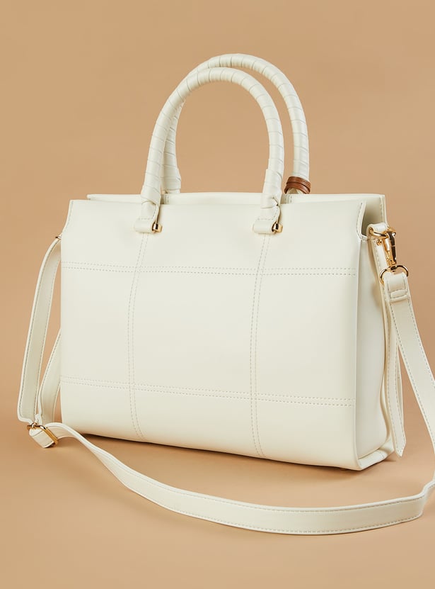 CODE Solid Handheld Bag with Dog Charm