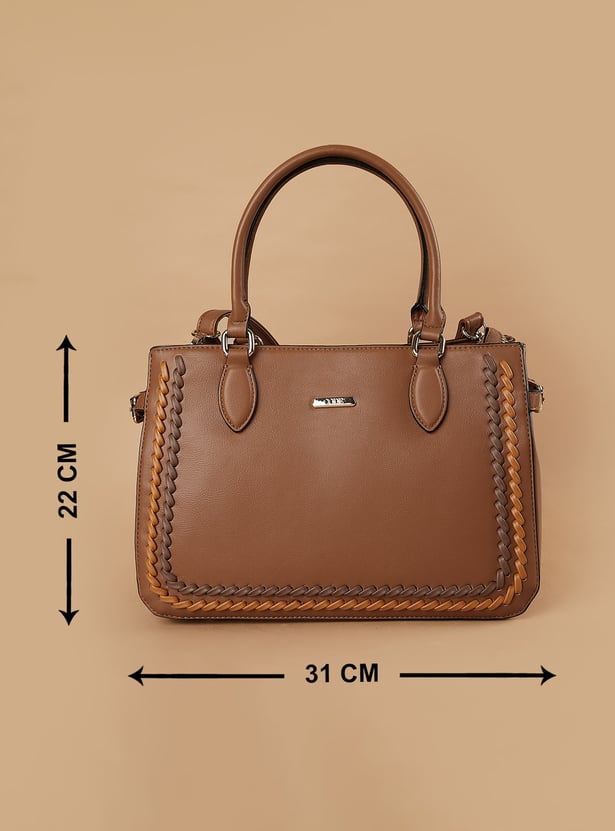 CODE Woven Detail Handheld Bag