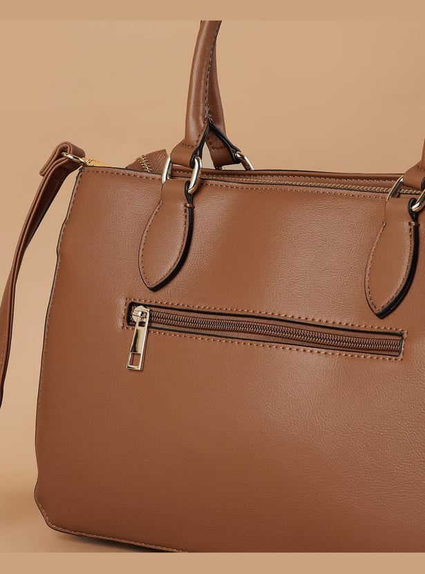 CODE Woven Detail Handheld Bag