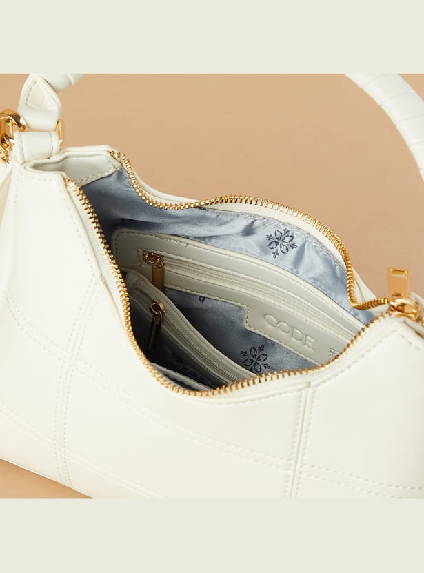 CODE Panelled Handheld Bag