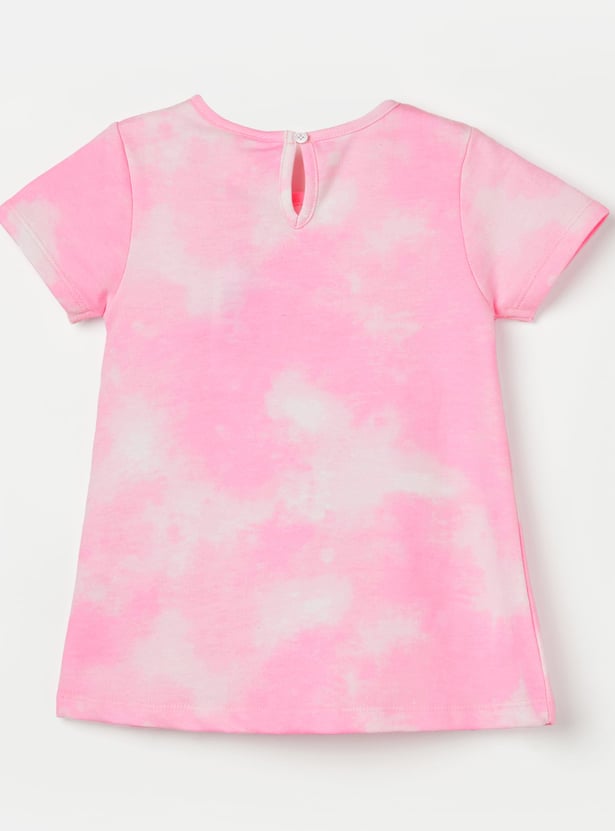 JUNIORS Girls Dumbo Sequined T-shirt Dress