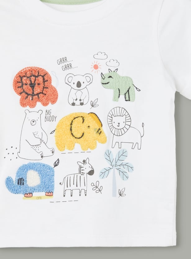JUNIORS Boys Printed T-shirt with Joggers