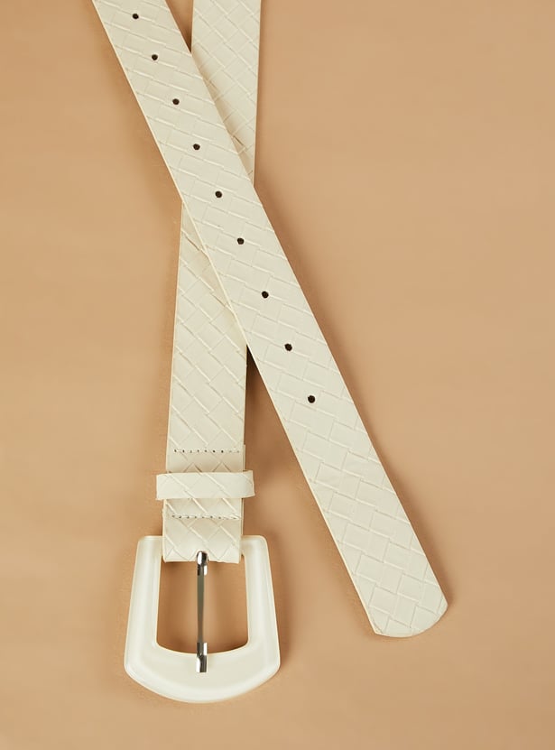 GINGER Basket Weave Patterned Belt