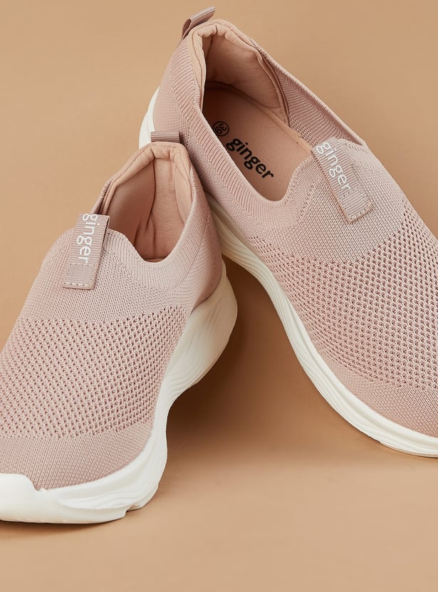 GINGER Knitted Slip-On Sneakers