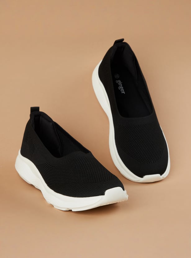 GINGER Knitted Slip-On Sneakers