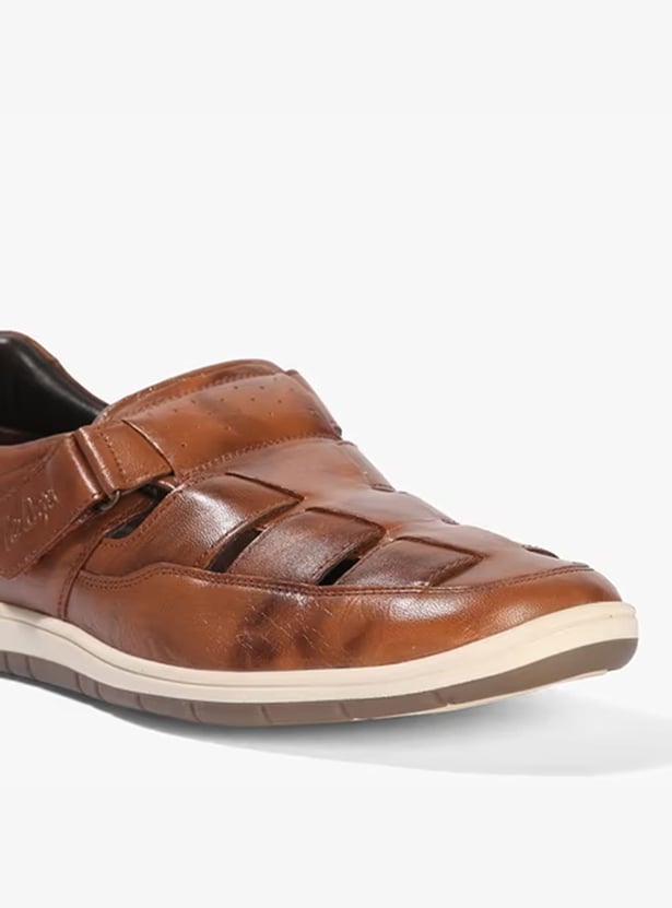 LEE COOPER Leather Fisherman Sandals