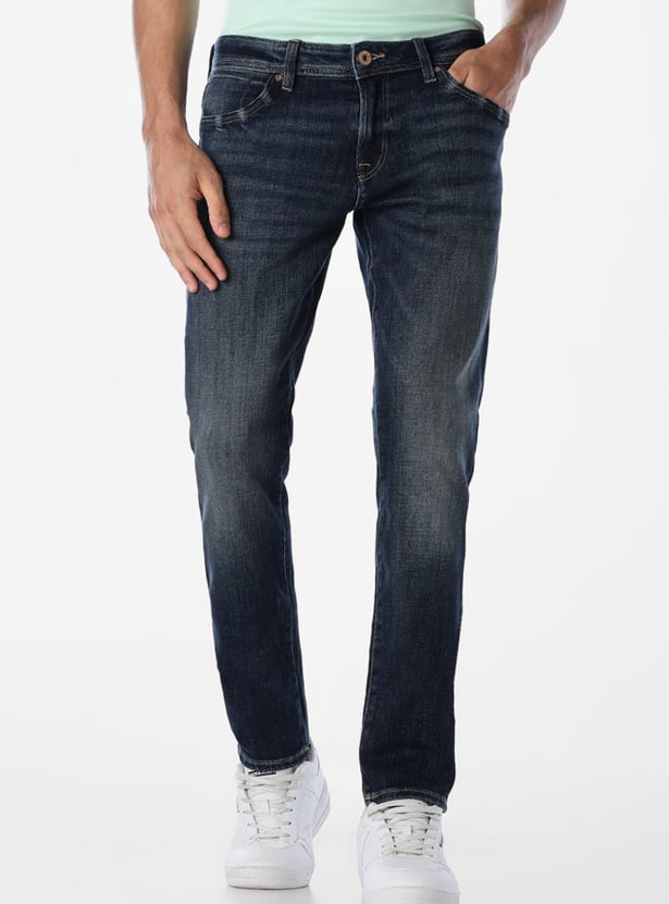 JACK & JONES Washed Slim Straight Jeans