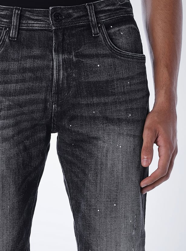 JACK & JONES Distressed Bootcut Jeans