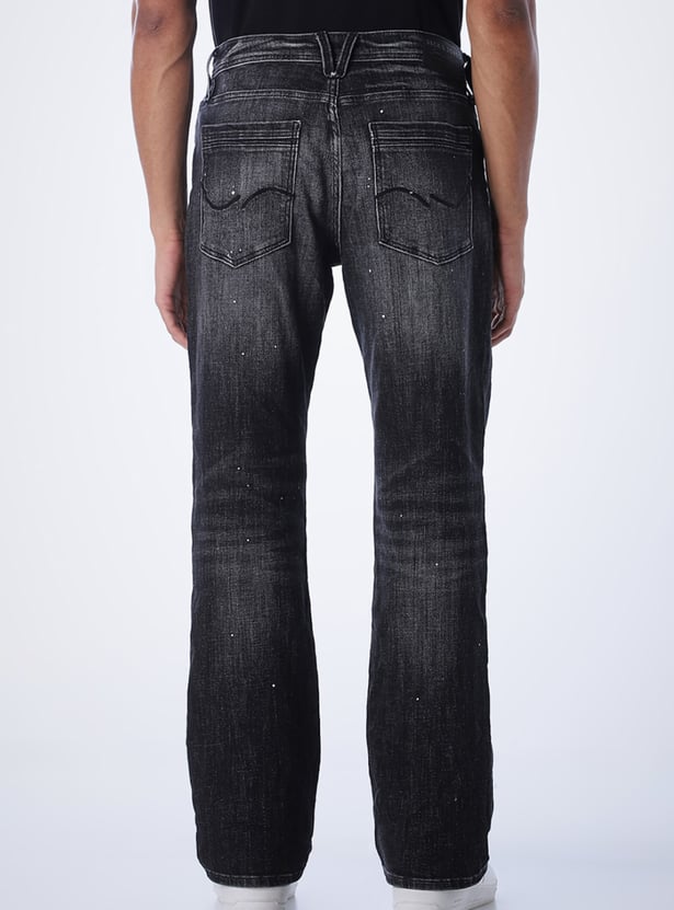 JACK & JONES Distressed Bootcut Jeans