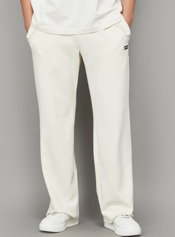 JACK & JONES Solid Straight Fit Track Pants