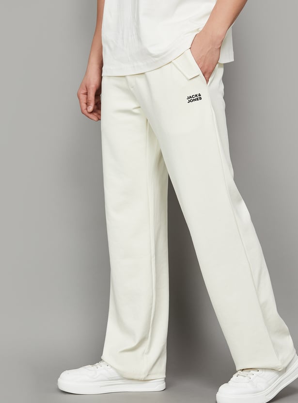 JACK & JONES Solid Straight Fit Track Pants
