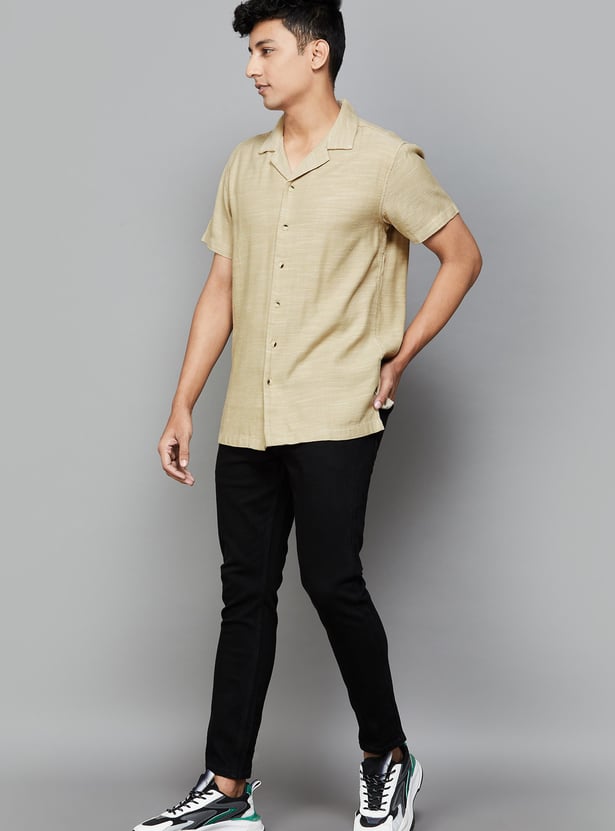 JACK & JONES Solid Regular Fit Shirt