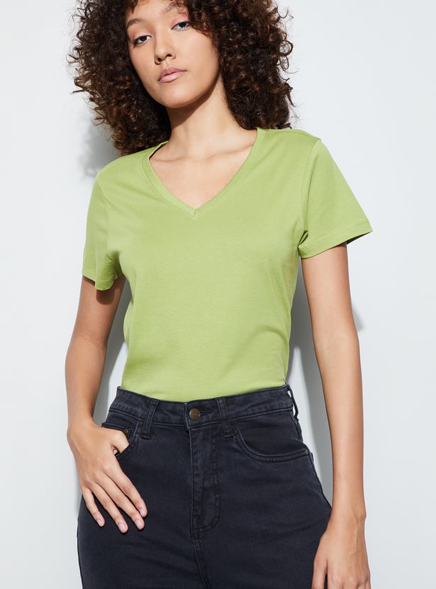 FAME FOREVER Solid T-shirt