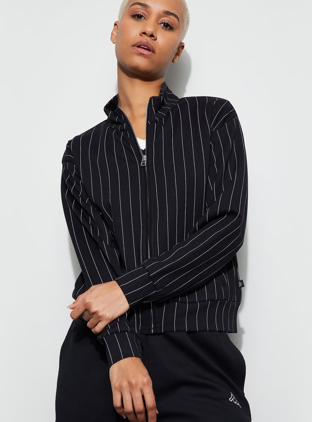 KAPPA Striped Mock Collar Jacket
