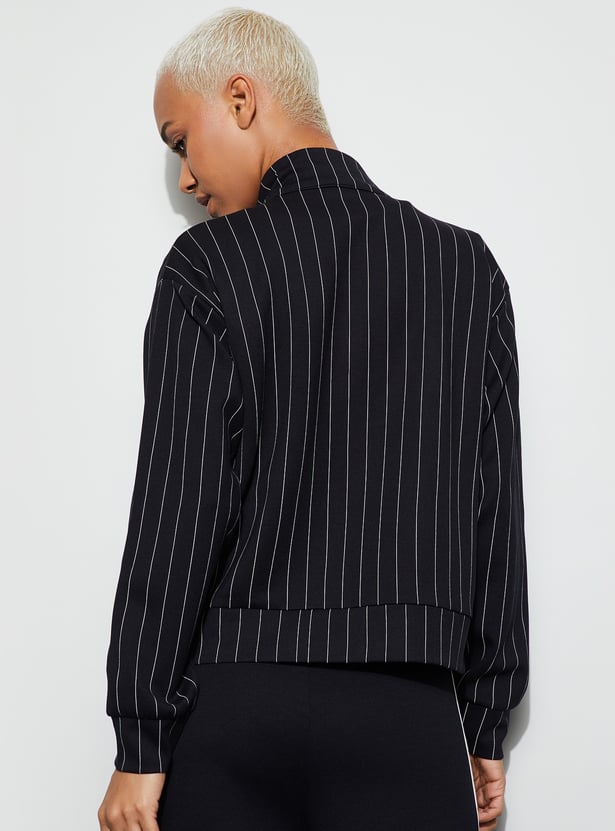 KAPPA Striped Mock Collar Jacket