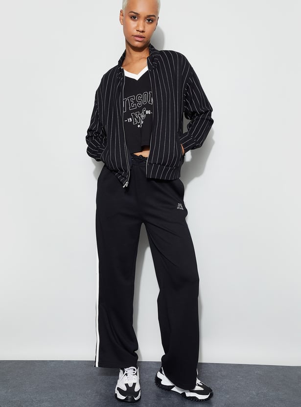 KAPPA Striped Mock Collar Jacket