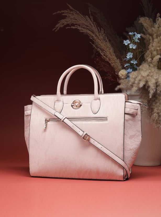 ALLEN SOLLY Solid Laptop Bag