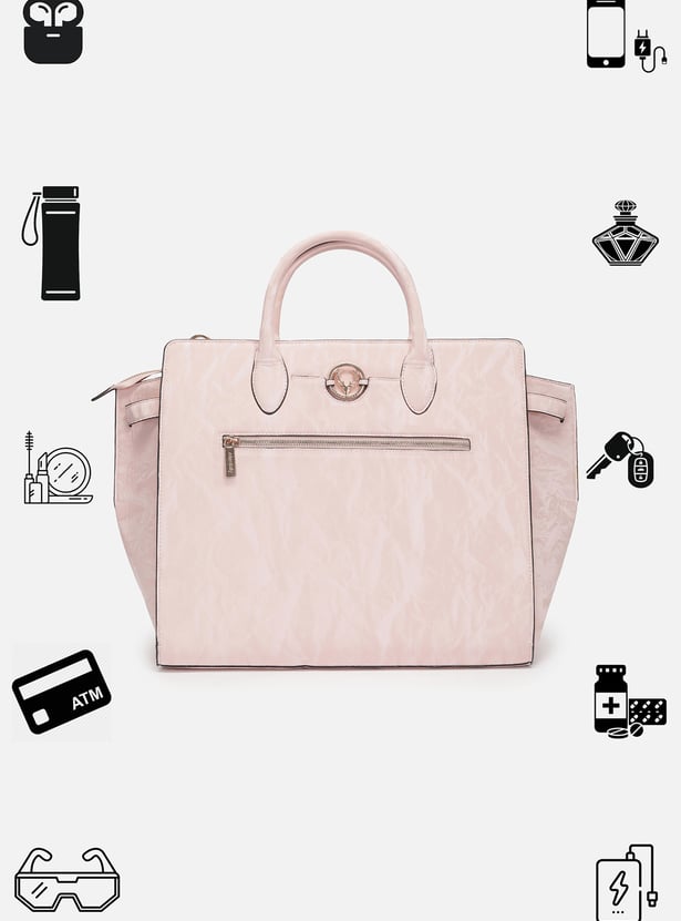 ALLEN SOLLY Solid Laptop Bag