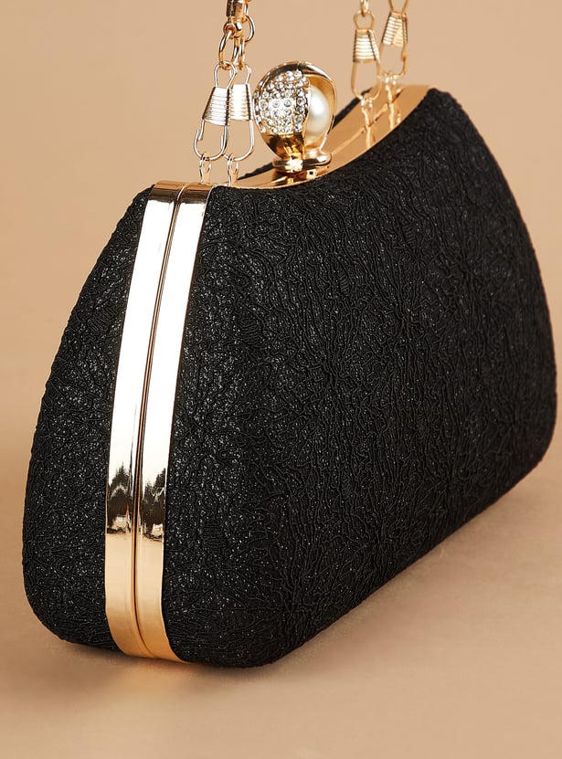 CODE Textured Box Clutch