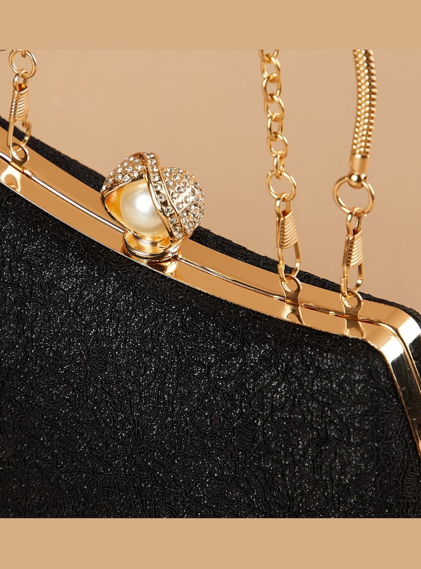 CODE Textured Box Clutch