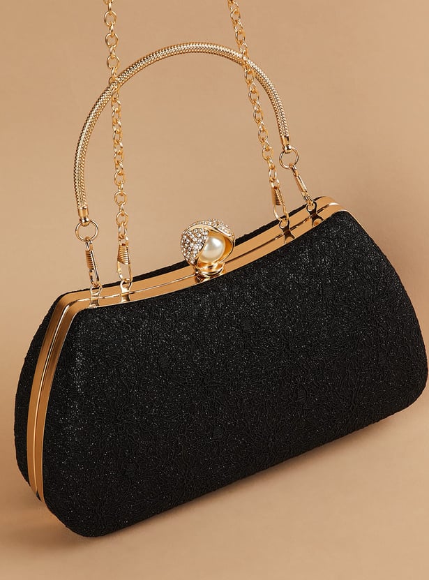 CODE Textured Box Clutch