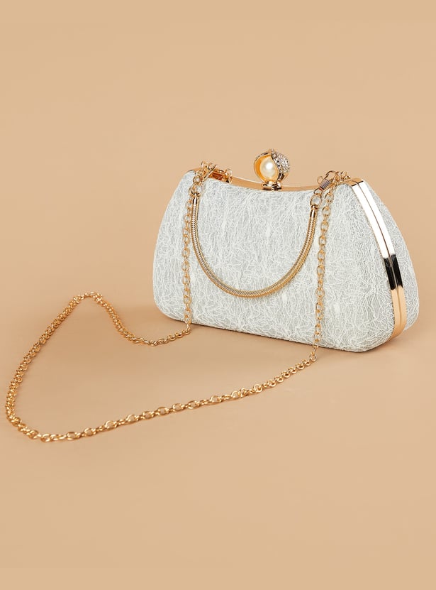 CODE Textured Box Clutch