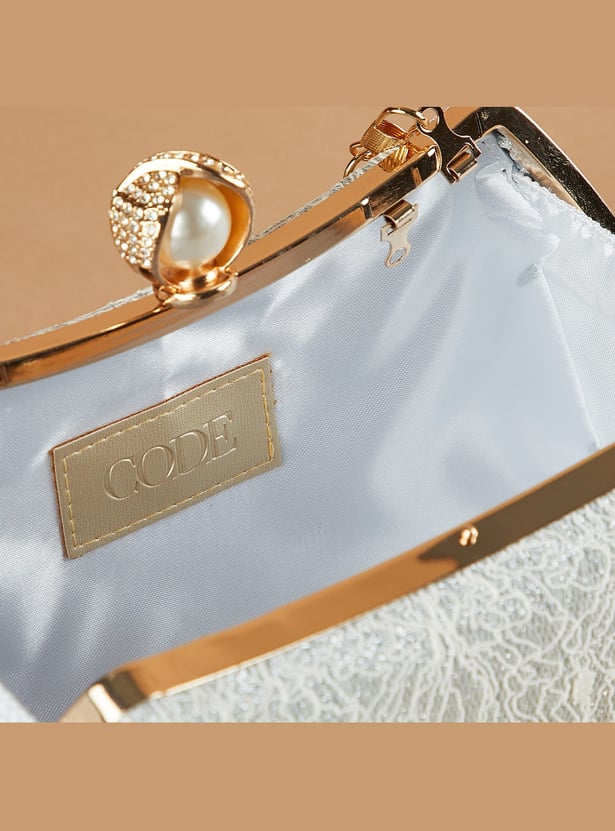CODE Textured Box Clutch
