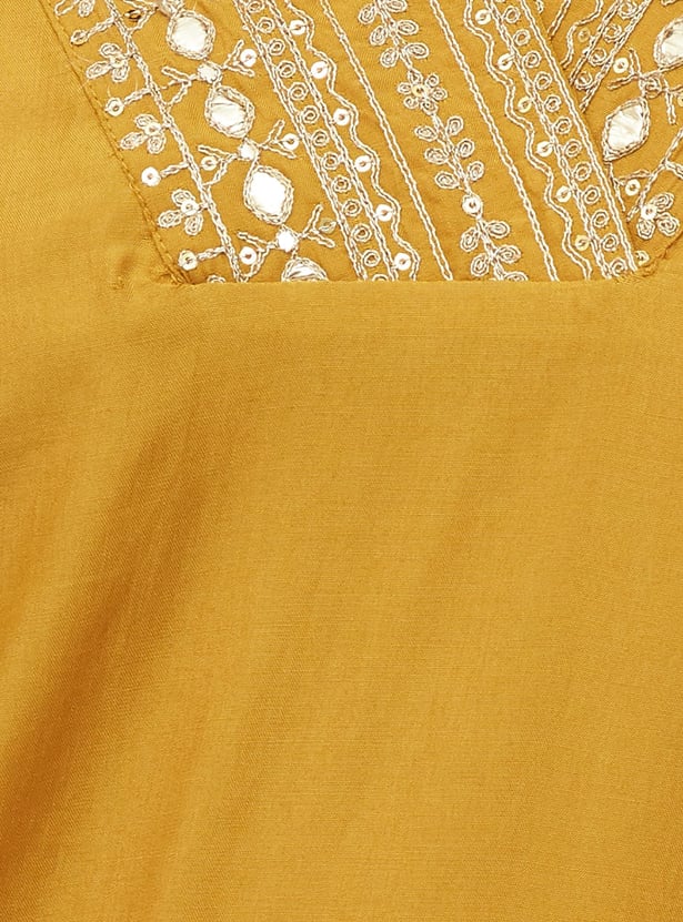 MELANGE Sequinned Straight Kurta