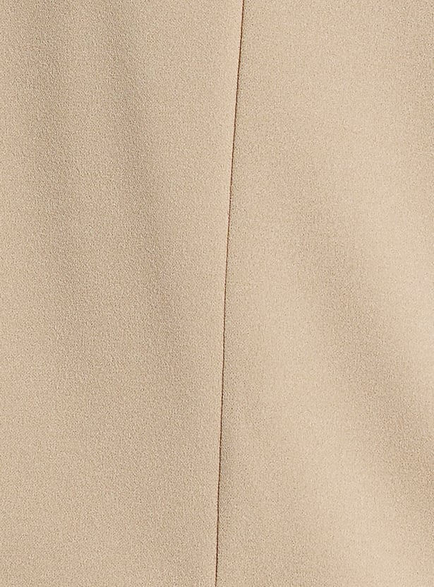 CODE Solid Single-Breasted Blazer