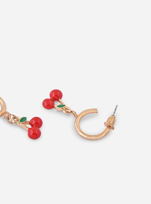 TONIQ Solid Hoops and Studs Earrings Set