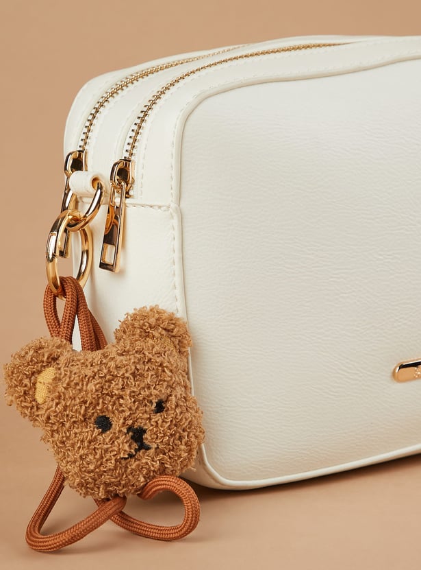 GINGER Solid Shoulder Bag with Charm