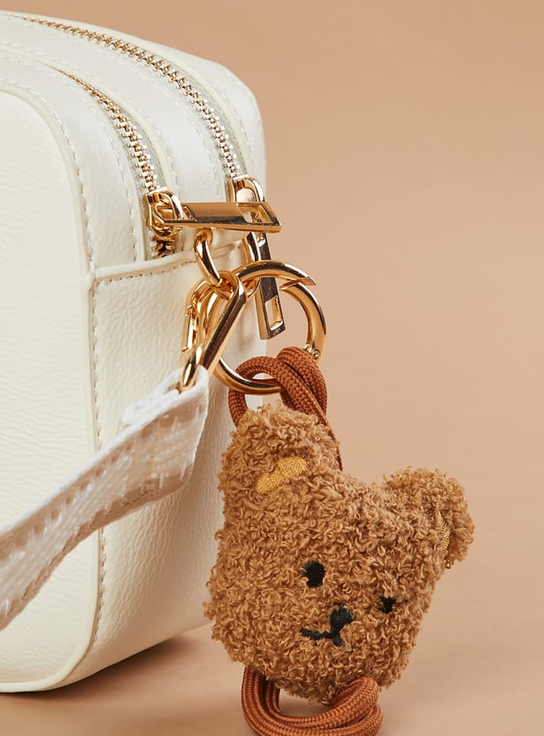 GINGER Solid Shoulder Bag with Charm