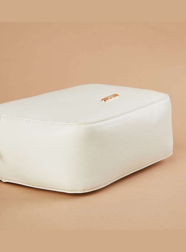 GINGER Solid Shoulder Bag with Charm