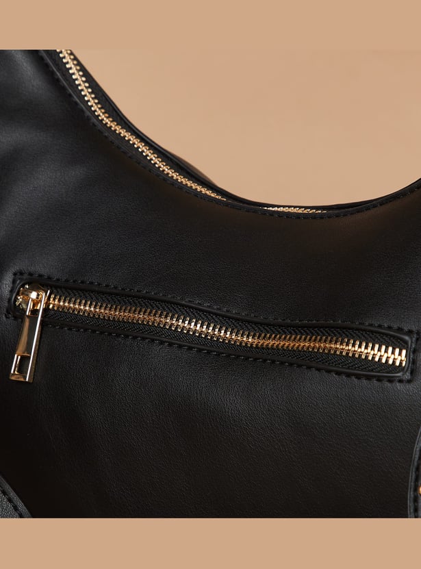 GINGER Solid Hobo Bag