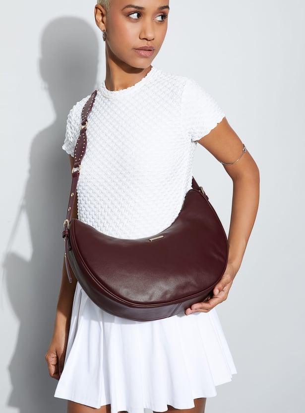 GINGER Solid Hobo Bag