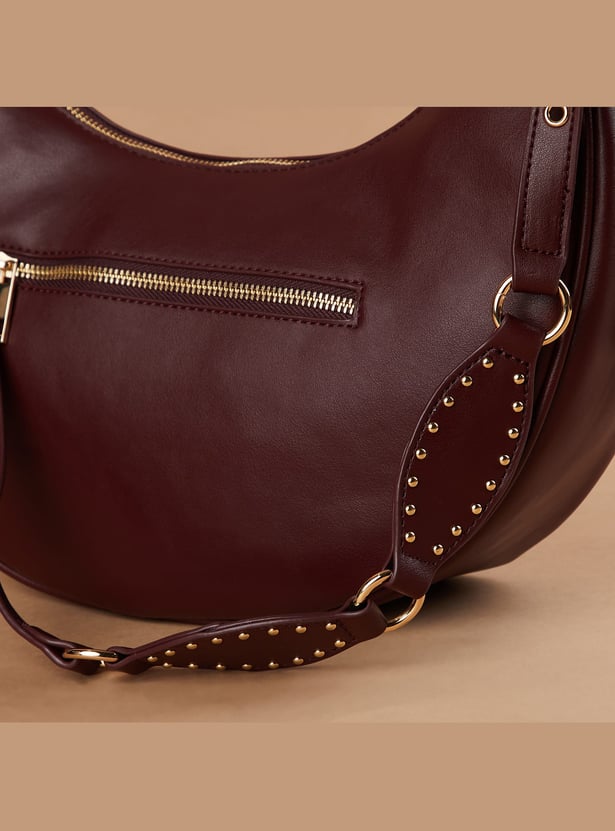 GINGER Solid Hobo Bag