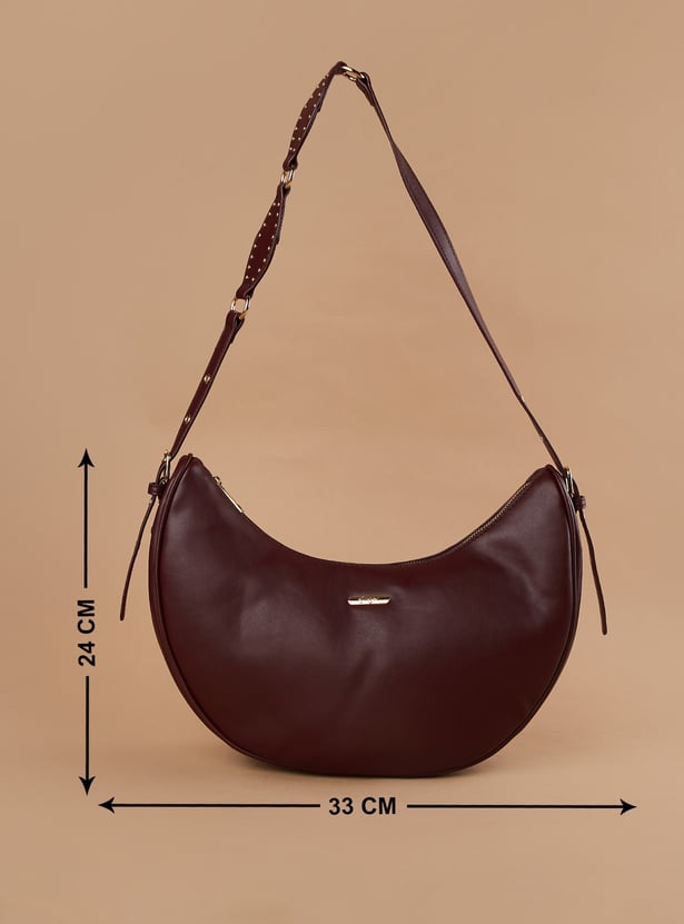 GINGER Solid Hobo Bag