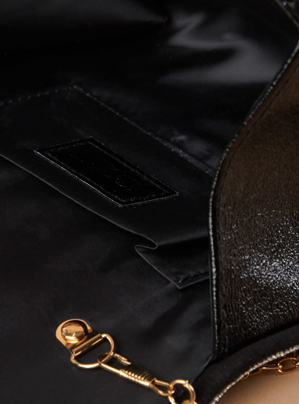 CODE Embellished Envelope Clutch