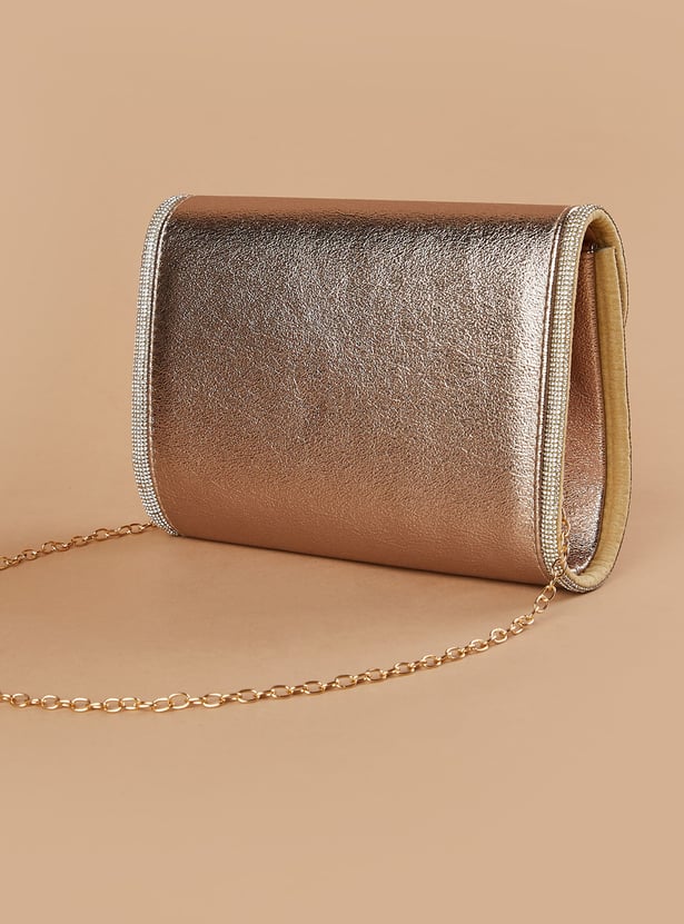 CODE Embellished Envelope Clutch