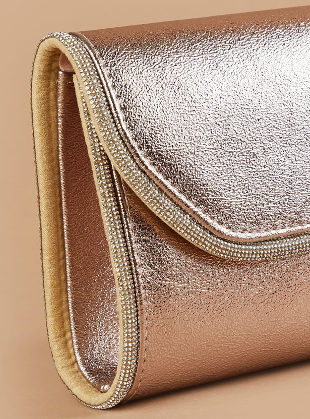 CODE Embellished Envelope Clutch