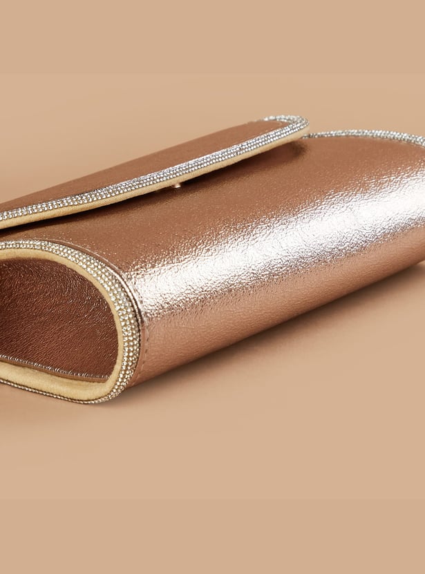 CODE Embellished Envelope Clutch