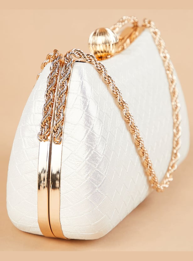 CODE Textured Box Clutch