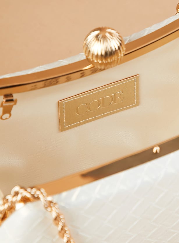 CODE Textured Box Clutch