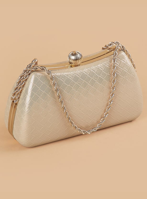 CODE Textured Box Clutch