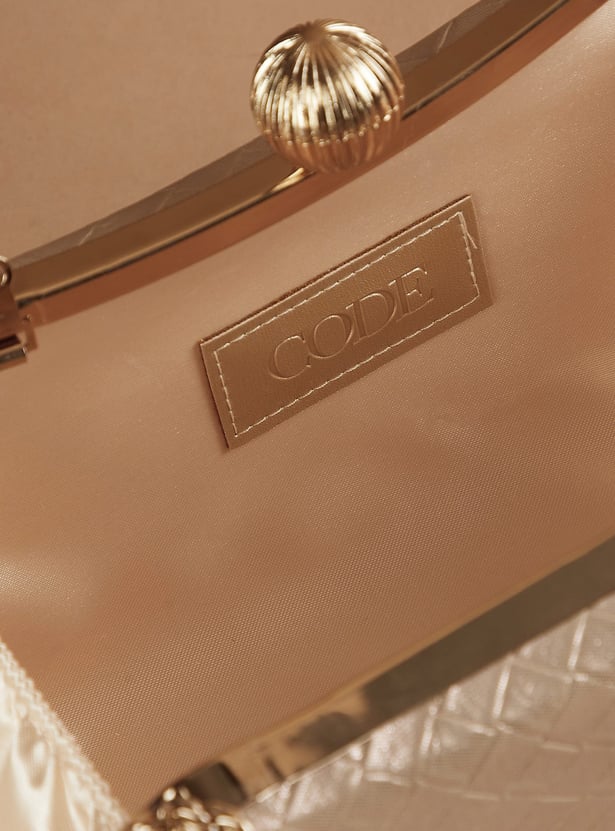 CODE Textured Box Clutch