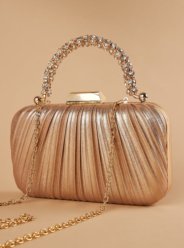 CODE Pleated Box Clutch
