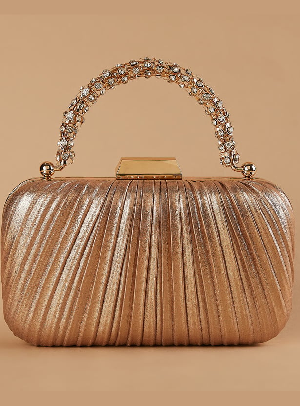 CODE Pleated Box Clutch